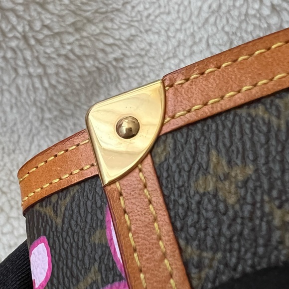 Auth Louis Vuitton Pink Cherry Blossom Classic Monogram Card Holder Wallet - Picture 12 of 14